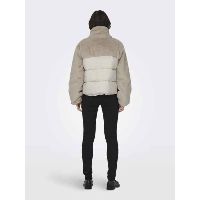 Only onlwanja fur puffer mix jacket cc o 15292945 moonbeam 06111.180.0006 large