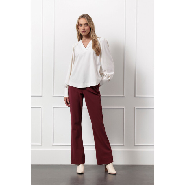 Studio Anneloes flair bonded trousers 13186 3002 bordeaux 06541.640.0037 large
