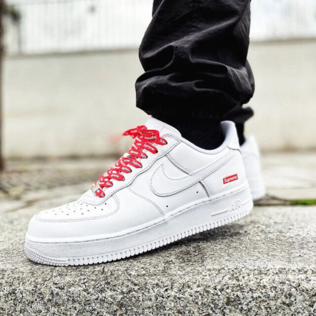 Nike Air force 1 low supreme white CU9225-100 large