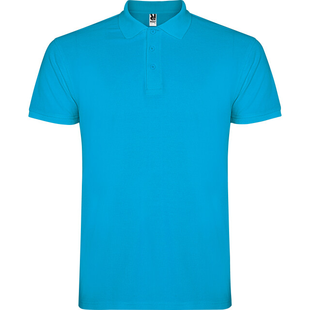 Roly Heren ster poloshirt UTLT5493_turquoise large