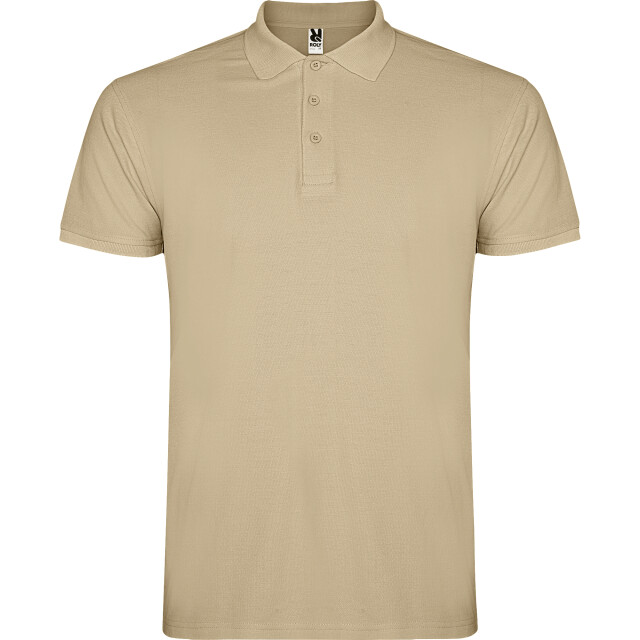 Roly Heren ster poloshirt UTLT5493_sand large