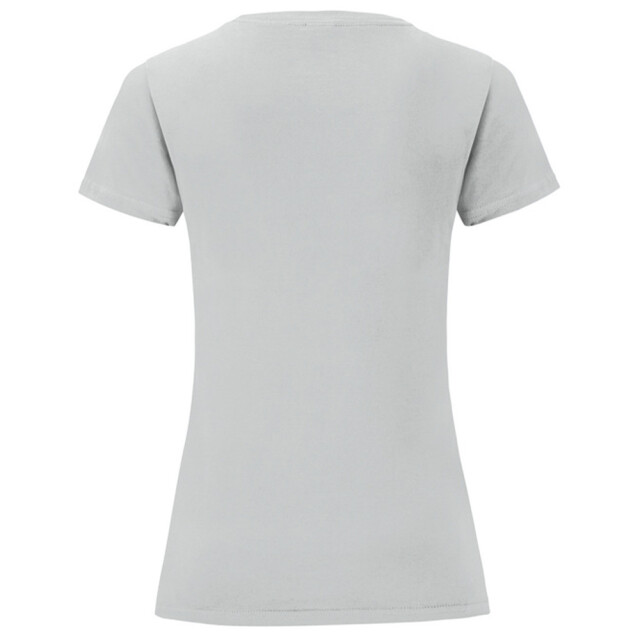 Fruit of the Loom Dames iconic combed cotton t-shirt UTLT5720_zincsolid large