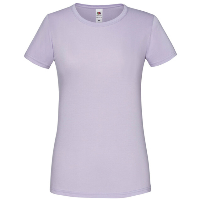 Fruit of the Loom Dames iconic combed cotton t-shirt UTLT5720_softlavender large