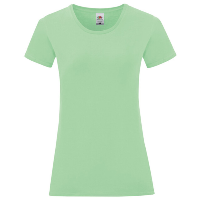 Fruit of the Loom Dames iconic combed cotton t-shirt UTLT5720_neomint large