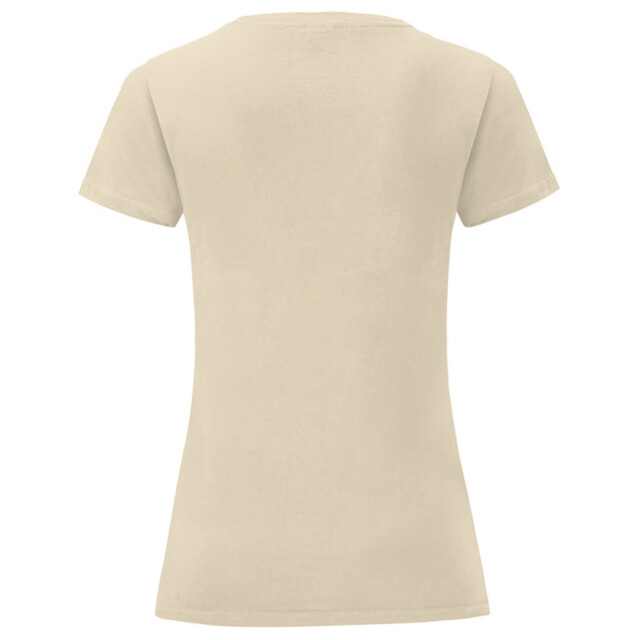 Fruit of the Loom Dames iconic combed cotton t-shirt UTLT5720_natural large