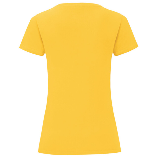 Fruit of the Loom Dames iconic combed cotton t-shirt UTLT5720_sunflower large
