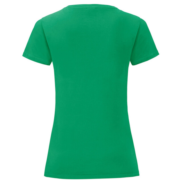 Fruit of the Loom Dames iconic combed cotton t-shirt UTLT5720_kellygreen large
