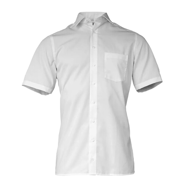 Marvelis Heren poplin modern overhemd met korte mouwen UTLT5761_white large