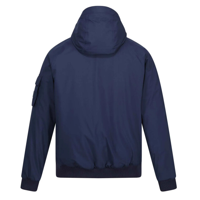 Regatta Heren faizan hooded waterdichte jas UTRG8101_navy large Regatta Heren faizan hooded waterdichte jas UTRG8101_navy large