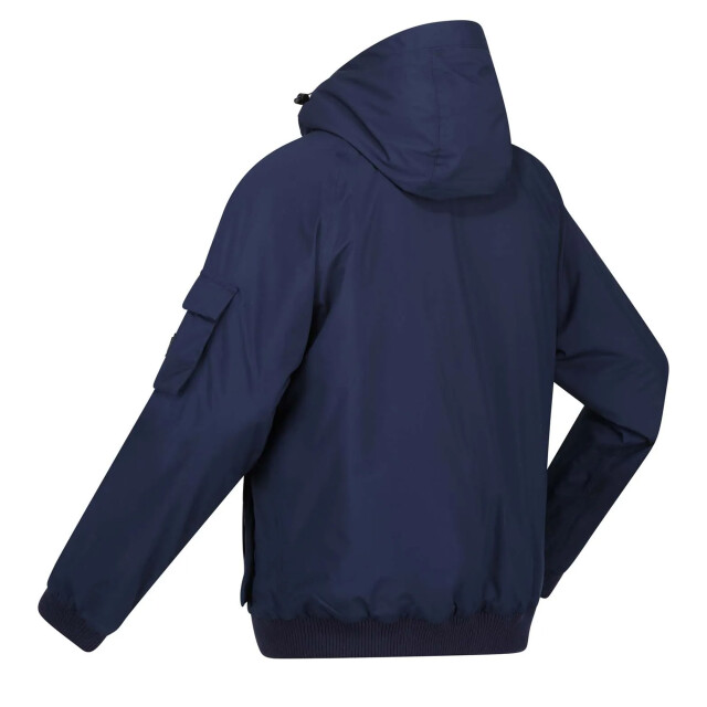 Regatta Heren faizan hooded waterdichte jas UTRG8101_navy large Regatta Heren faizan hooded waterdichte jas UTRG8101_navy large