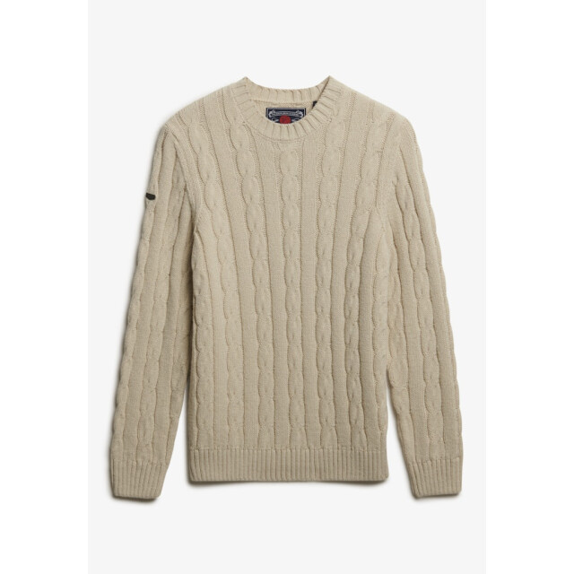 Superdry Jacob cable trui ecru 5219.03.0002 large