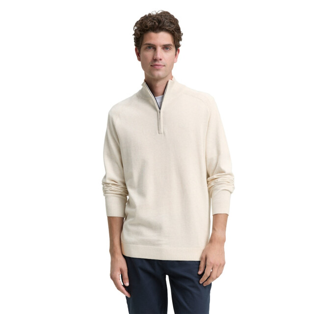 Tom Tailor Trui zip beige 5219.05.0047 large