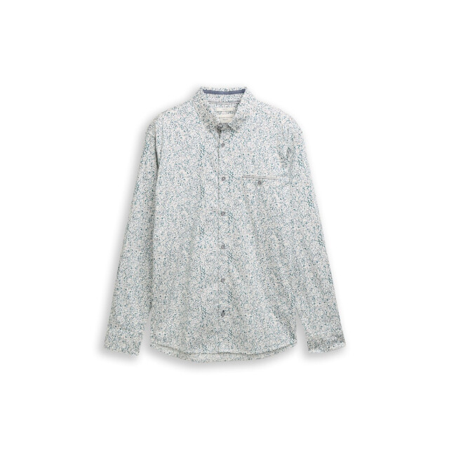 Tom Tailor Coulrful printed stretch shirt dessin 5309.09.0007 large