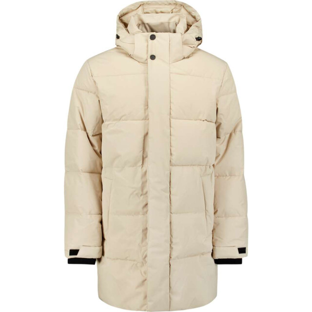 No Excess Jacket long parka hood padded cream 29630921-016 large