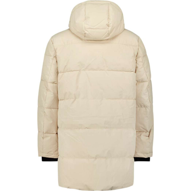 No Excess Jacket long parka hood padded cream 29630921-016 large