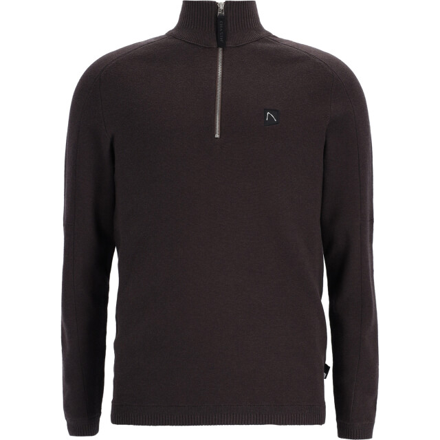 Chasin' Oscar half zip dark.brown 31150003-E73 large