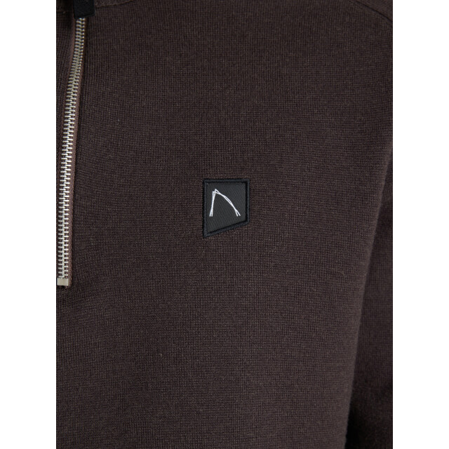 Chasin' Oscar half zip dark.brown 31150003-E73 large