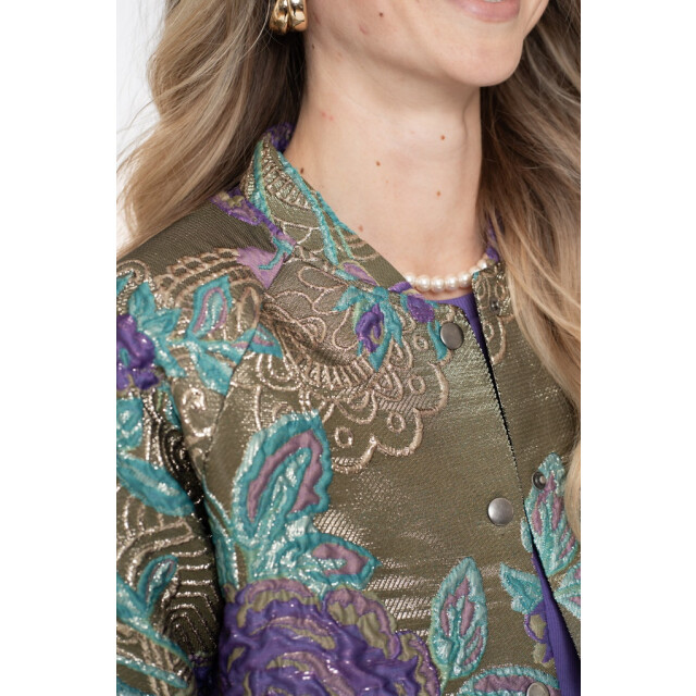 Geisha 55713-20 jacket flowers lurex 55713-20 large Geisha 55713-20 jacket flowers lurex 55713-20 large