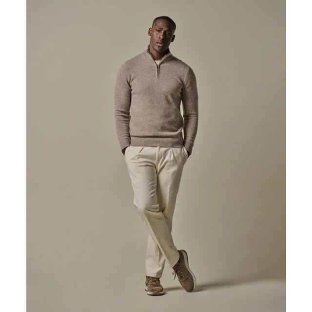 Profuomo Ppwj30029d f1 heren trui met half zip in profu F1/PPWJ30029D large