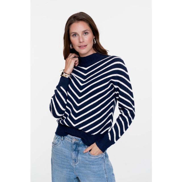 Geisha Pullover 54504-10 navy-off white 54504-10-675 large