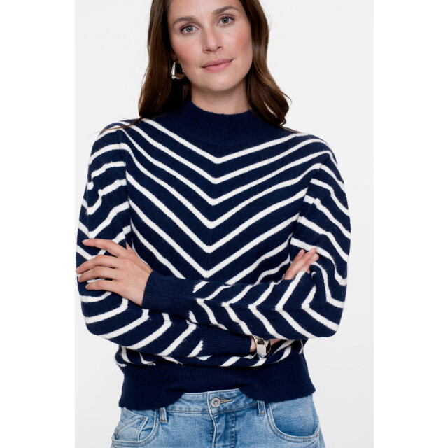 Geisha Pullover 54504-10 navy-off white 54504-10-675 large