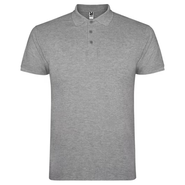 Roly Heren star heather poloshirt UTLT4426_heathergrey large