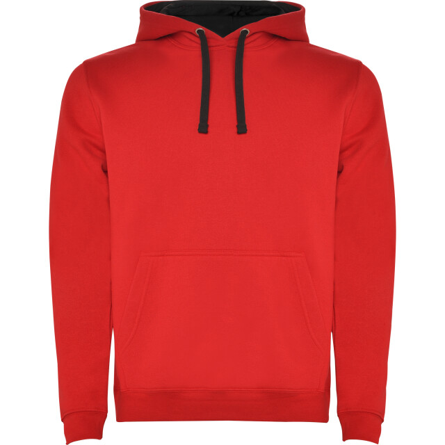 Roly Heren urban hoodie UTLT5517_redblack large