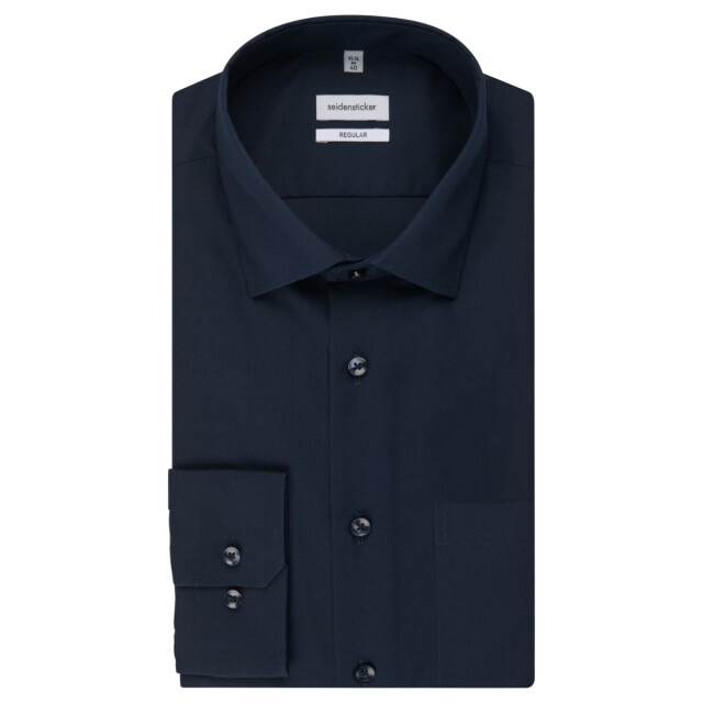Seidensticker Heren regular shirt met lange mouwen UTLT4167_darkblue large