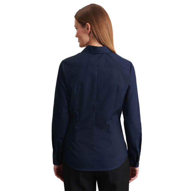 Seidensticker Dames slim shirt met lange mouwen UTLT5603_darkblue large