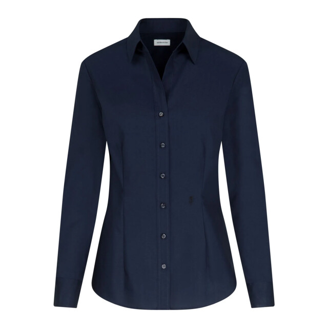 Seidensticker Dames slim shirt met lange mouwen UTLT5603_darkblue large