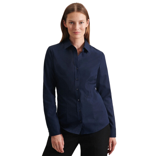 Seidensticker Dames slim shirt met lange mouwen UTLT5603_darkblue large