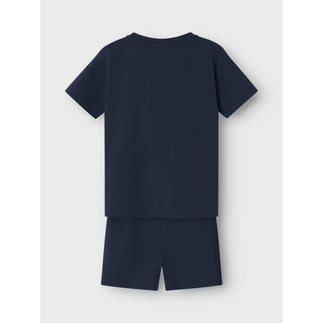 Name It Jongens korte pyjama set shortama nmmarush stitch donker 13243004-Navy Blazer large