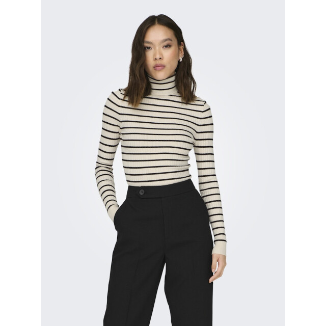 Only Onlkarol ls rollneck pullover knt noos ecru dessin 4219.08.0025 large