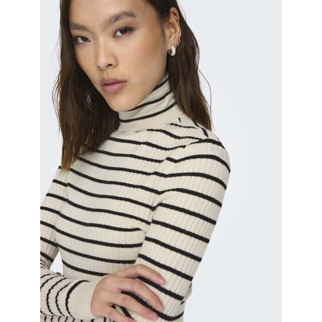 Only Onlkarol ls rollneck pullover knt noos ecru dessin 4219.08.0025 large