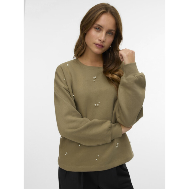 Vero Moda Vmfatilda ls sweatshirt jrs btq olijf 4209.22.0008 large