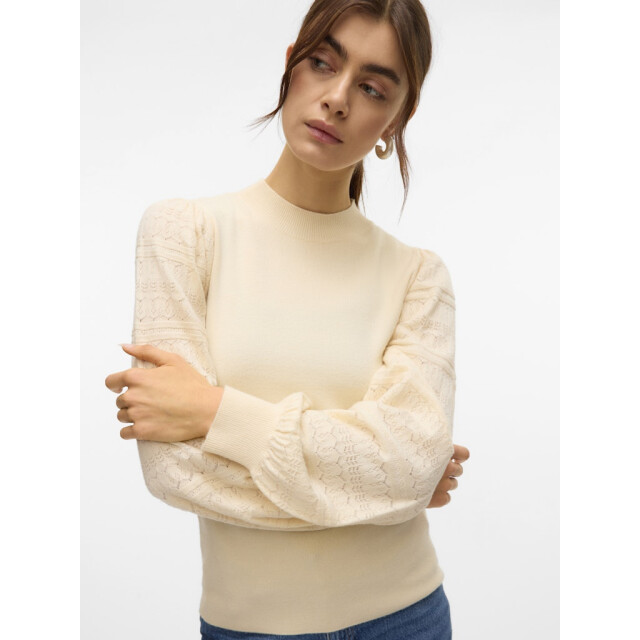 Vero Moda Vmnewlimone ls highneck pullover boo ecru 4219.03.0077 large