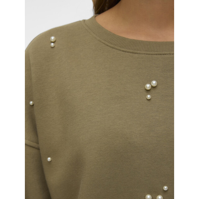 Vero Moda Vmfatilda ls sweatshirt jrs btq olijf 4209.22.0008 large
