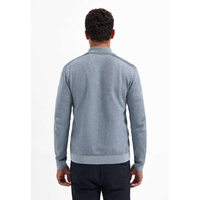 No Excess Pullover half zip plated structure dusty blue 29230813SN-138 large