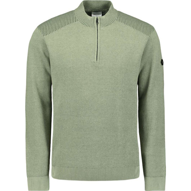 No Excess Pullover half zip plated structure light moss 29230813SN-197 large