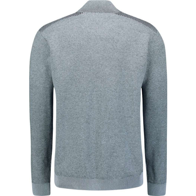 No Excess Pullover half zip plated structure dusty blue 29230813SN-138 large