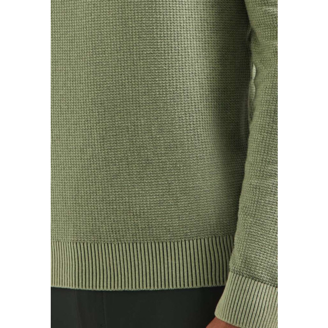 No Excess Pullover half zip plated structure light moss 29230813SN-197 large