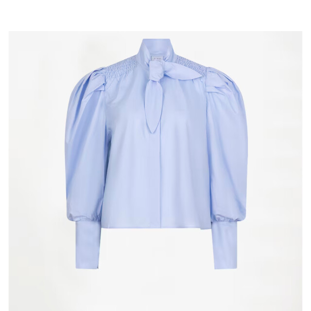 Dante 6 D6 casson smocked blouse D6 Casson Smocked Blouse/4235 Blue Mist large