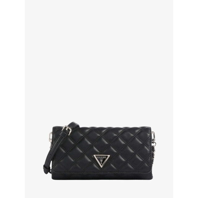 Guess Dames tas giully crossbody flap organizer zwart HWQG96-73750-BLA large