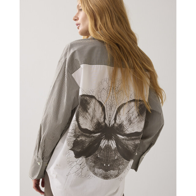 Summum blouse big flower cotton 2s37-12271 655 dark camo 06615.340.0013 large