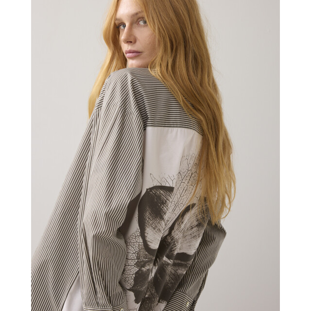 Summum blouse big flower cotton 2s37-12271 655 dark camo 06615.340.0013 large