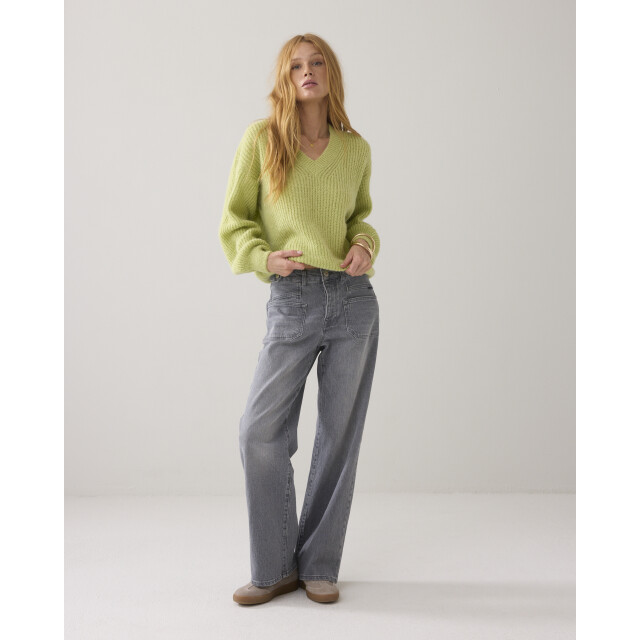 Summum sweater garment dye knit 7s7964-70044 604 misty 06712.324.0001 large