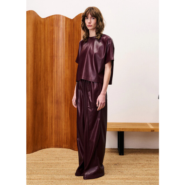 FRNCH Bazin lakleren top bordeaux 9610250453320 large