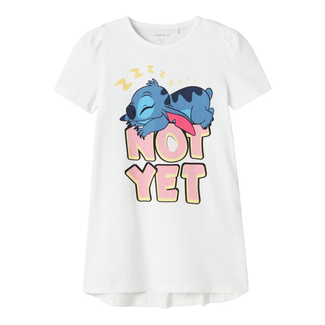 Name It Meisjes nachthemd nmfasta stitch 13242966-Bright White large