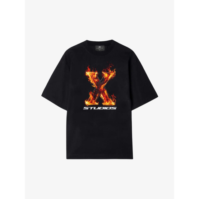 XPLCT Studios Heren t-shirt flame zwart XPL-2508-09-10 large