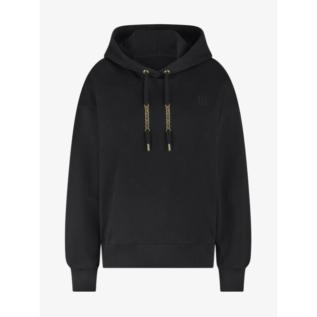 Nikkie Dames hoodie chain zwart N-8-555-2505-9000 large